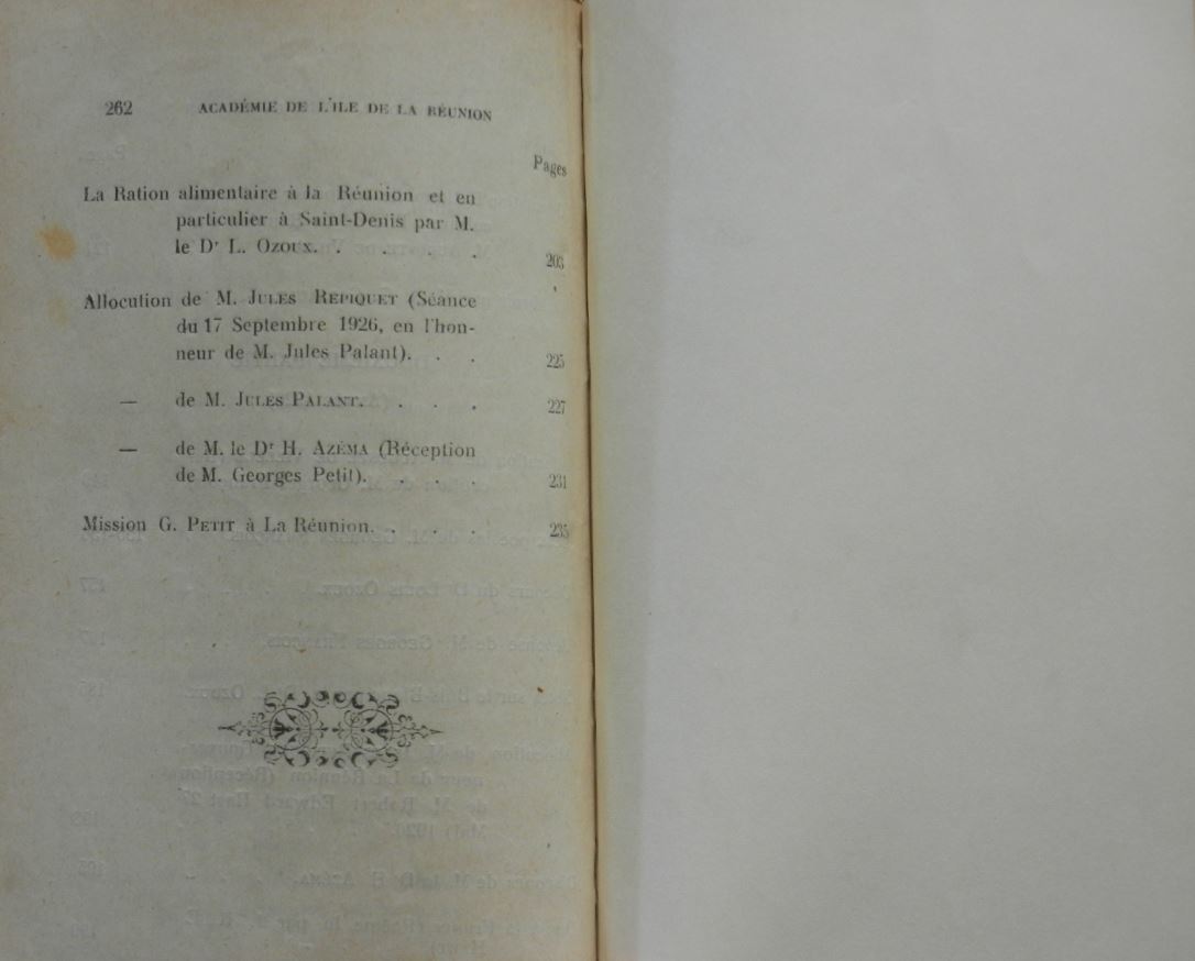 Sommaire bulletin de l'Académie de l'île de La Réunion 1925-1926 (4)