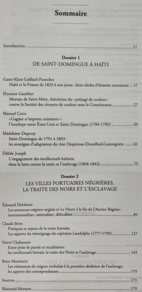 De Saint-Domingue à Haïti & Les villes portuaires négrières, la traite des Noirs et l'esclavage